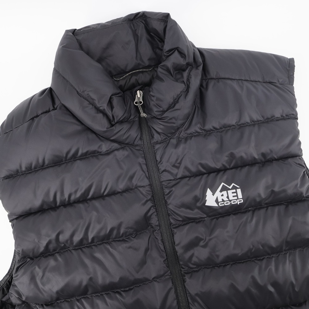 NEW REI Co-op 650 Down Puffer Vest Black Sleeveless Mens Size Large